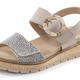Damenmode - ELENA EDEN, modische Damen-Sandalen, Weite H, mit herausnehmbarem Fußbett, in Größe 036 bis 042, in Farbe SAND-BEIGE – Farbe SAND-BEIGE – Ansicht 1