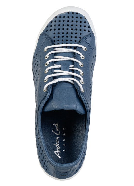 Slipper & Schnürschuhe - Andrea Conti, sommerliche Damen-Schnürschuhe, mit herausnehmbarem Fußbett, in Größe 036 bis 042, in Farbe BLAU Ansicht 2