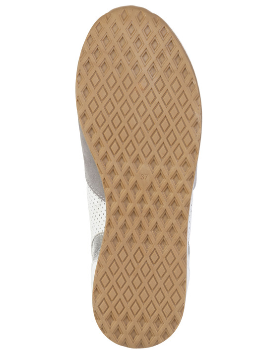 Slipper & Schnürschuhe - Andrea Conti, sommerliche Damen-Sneaker, Weite G, mit herausnehmbarem Fußbett, in Größe 036 bis 042, in Farbe WEISS-GRAU Ansicht 3