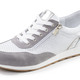 Slipper & Schnürschuhe - Andrea Conti, sommerliche Damen-Sneaker, Weite G, mit herausnehmbarem Fußbett, in Größe 036 bis 042, in Farbe BEIGE-TAUPE – Farbe WEISS-GRAU – Ansicht 1