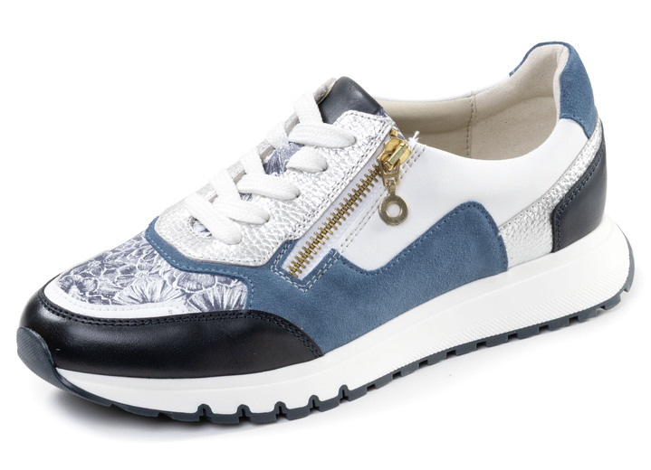 Slipper & Schnürschuhe - ELENA EDEN, schicke Damen-Sneaker, Weite G, mit herausnehmbarem Fußbett, in Größe 036 bis 042, in Farbe JEANS-BUNT Ansicht 1