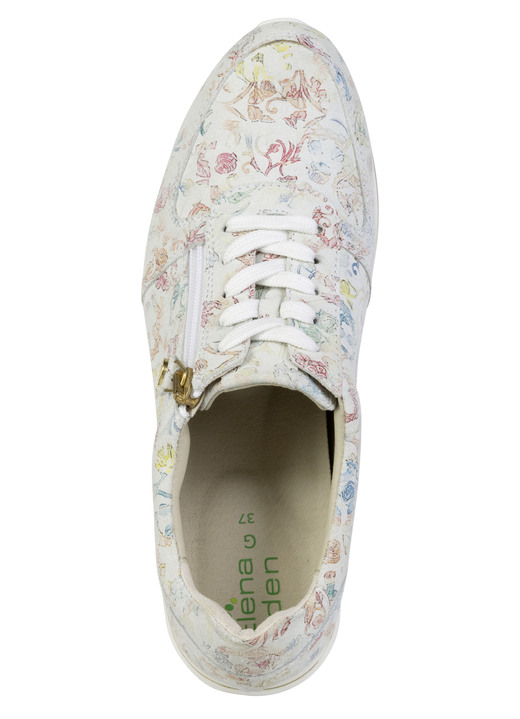 Slipper & Schnürschuhe - ELENA EDEN, stilvolle Damen-Sneaker, Weite G, mit herausnehmbarem Fußbett, in Größe 036 bis 042, in Farbe ECRU-BUNT Ansicht 2