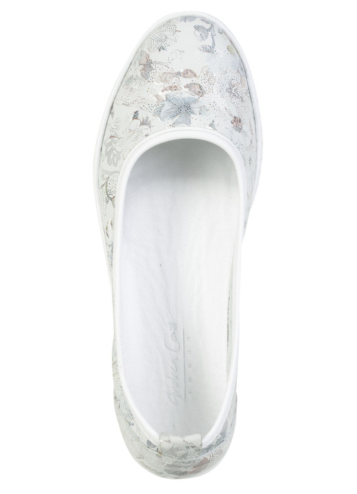 Pumps & Ballerina - Andrea Conti, schicke Damen-Ballerinas, Weite G, mit herausnehmbarem Fußbett, in Größe 036 bis 042, in Farbe ECRU-BUNT Ansicht 2