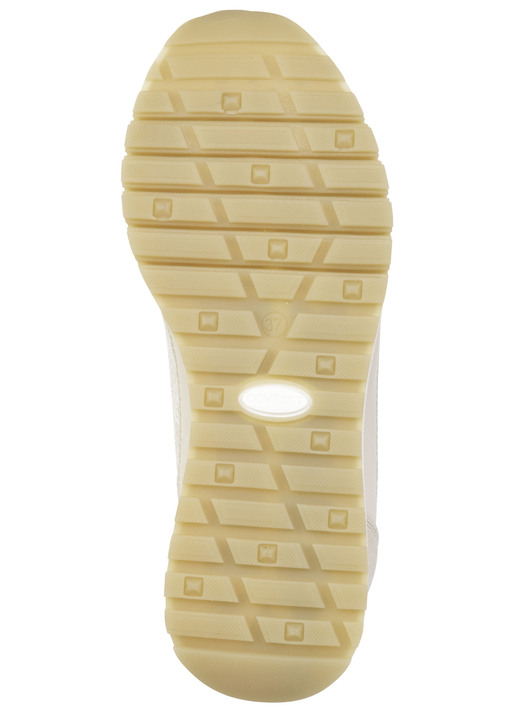 Damenmode - ELENA EDEN, elegante Damen-Sneaker, Weite G, mit herausnehmbarem Fußbett, in Größe 036 bis 042, in Farbe BEIGE-WEISS Ansicht 3