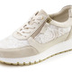 Damenmode - ELENA EDEN, elegante Damen-Sneaker, Weite G, mit herausnehmbarem Fußbett, in Größe 036 bis 042, in Farbe BEIGE-WEISS – Farbe BEIGE-WEISS – Ansicht 1