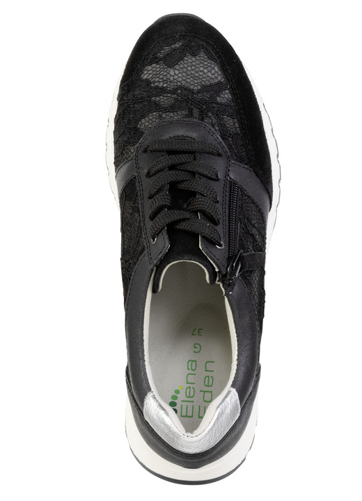 Slipper & Schnürschuhe - ELENA EDEN, elegante Damen-Sneaker, Weite G, mit herausnehmbarem Fußbett, in Größe 036 bis 042, in Farbe BEIGE-WEISS Ansicht 5