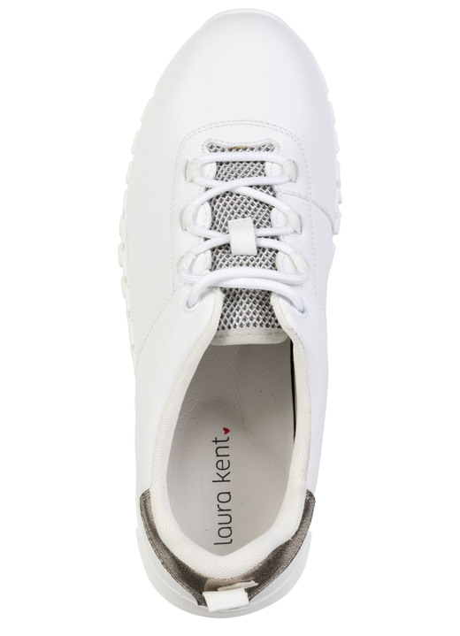 Slipper & Schnürschuhe - ELENA EDEN, stylische Damen-Sneaker, Weite G, mit herausnehmbarem Fußbett, in Größe 036 bis 042, in Farbe WEISS-BRONZE Ansicht 2