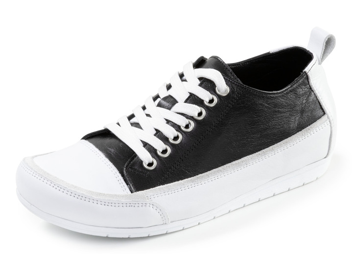 Slipper & Schnürschuhe - Andrea Conti, leichte Damen-Sneaker, Weite G, mit herausnehmbarem Fußbett, in Größe 036 bis 042, in Farbe HELLBLAU Ansicht 9