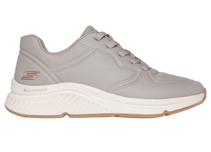 Damenmode - SKECHERS, sportliche Damen-Sneaker, mit Schnürung, in Größe 036 bis 041, in Farbe TAUPE Ansicht 2