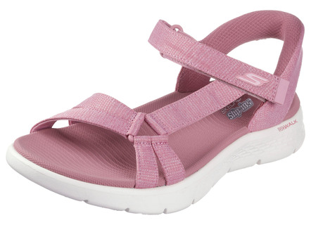 SKECHERS, sportliche Damen-Sandalen, mit geformter Slip-Ins Fersenplatte