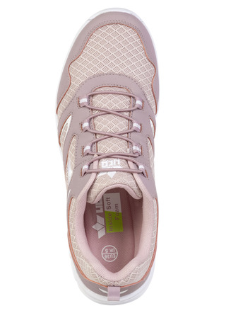 Slipper & Schnürschuhe - Sportliche Damen-Sneaker, mit herausnehmbarem Fußbett, in Größe 036 bis 042, in Farbe WEISS-TÜRKIS – Farbe ALTROSA – Ansicht 