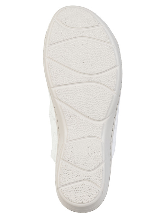 Sandaletten & Pantoletten - ELENA EDEN, bequeme Damen-Pantoletten, Weite H, mit herausnehmbarem Fußbett, in Größe 036 bis 042, in Farbe WEISS Ansicht 3