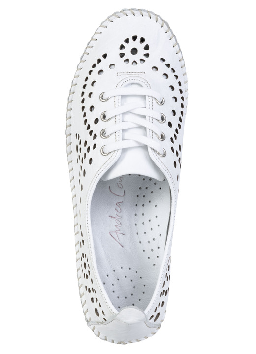 Slipper & Schnürschuhe - Andrea Conti, sommerliche Damen-Schnürschuhe, Weite G, mit herausnehmbarem Fußbett, in Größe 036 bis 042, in Farbe MATTGOLD Ansicht 7