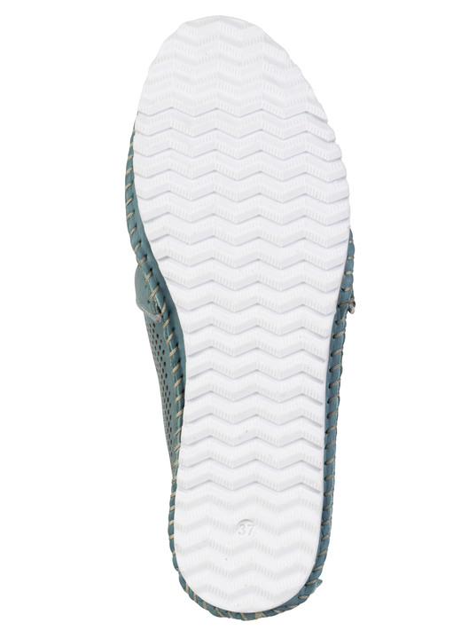 Slipper & Schnürschuhe - Andrea Conti, sommerliche Damen-Slipper, Weite G, mit herausnehmbarem Fußbett, in Größe 036 bis 042, in Farbe JEANS Ansicht 3