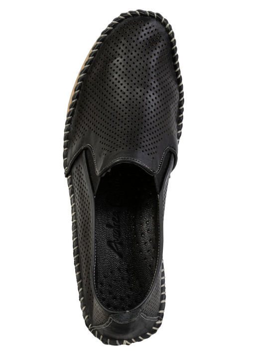 Slipper & Schnürschuhe - Andrea Conti, sommerliche Damen-Slipper, Weite G, mit herausnehmbarem Fußbett, in Größe 036 bis 042, in Farbe JEANS Ansicht 8