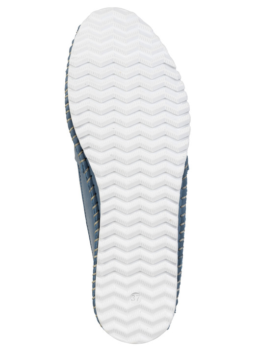 Slipper & Schnürschuhe - Andrea Conti, klassische Damen-Slipper, Weite G, mit herausnehmbarem Fußbett, in Größe 036 bis 043, in Farbe BLAU Ansicht 3