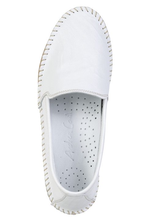 Slipper & Schnürschuhe - Andrea Conti, klassische Damen-Slipper, Weite G, mit herausnehmbarem Fußbett, in Größe 036 bis 043, in Farbe BLAU Ansicht 5