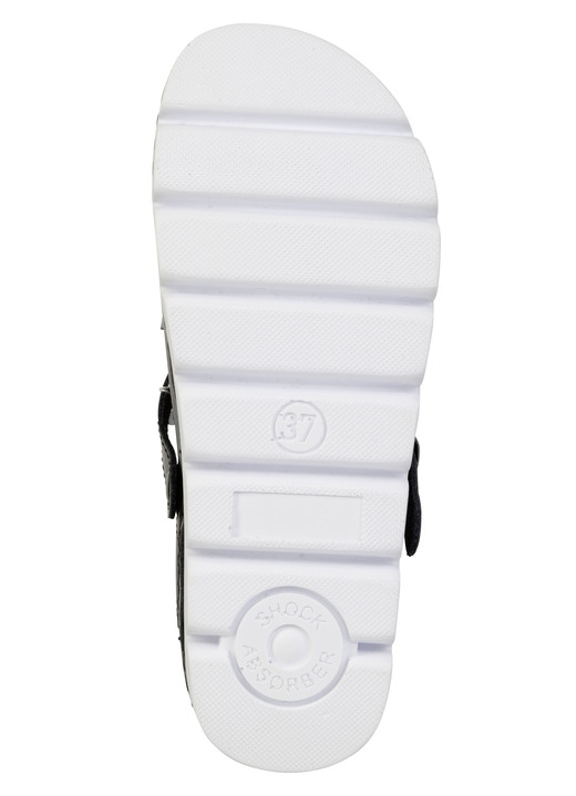 Sandaletten & Pantoletten - Sommerliche Damen-Clogs, aus Leder, in Größe 036 bis 042, in Farbe WEISS Ansicht 6