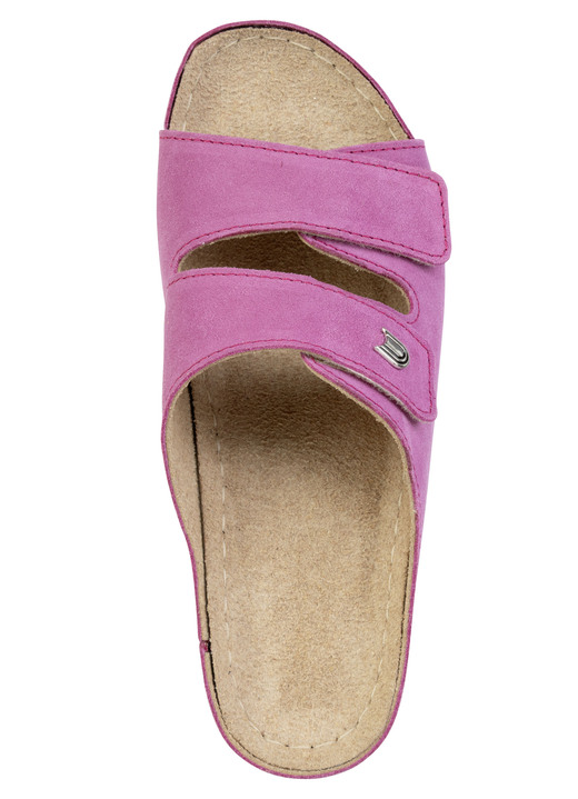 Sandaletten & Pantoletten - Leichte Damen-Pantoletten, Weite G, mit Klettverschluss, in Größe 036 bis 042, in Farbe PINK Ansicht 2