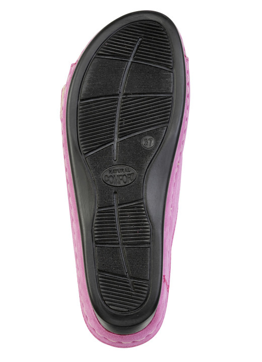 Sandaletten & Pantoletten - Leichte Damen-Pantoletten, Weite G, mit Klettverschluss, in Größe 036 bis 042, in Farbe PINK Ansicht 3