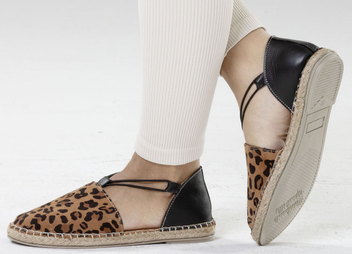 Slipper & Schnürschuhe - Gemini, trendige Damen-Slipper, Weite G, aus Leder, in Größe 036 bis 042, in Farbe WEISS Ansicht 7