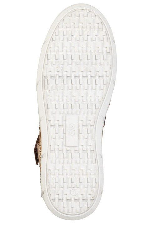 Slipper & Schnürschuhe - ELENA EDEN, sommerliche Damen-Slipper, Weite H, mit herausnehmbarem Fußbett, in Größe 036 bis 042, in Farbe WEISS-COGNAC Ansicht 3