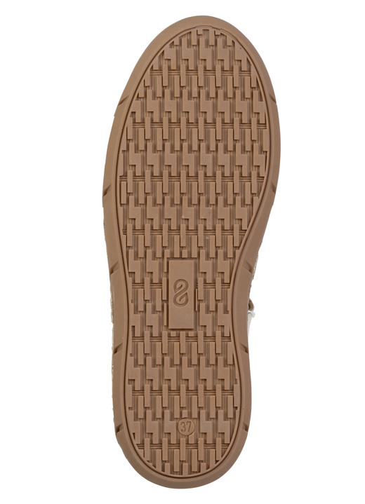 Slipper & Schnürschuhe - ELENA EDEN, sommerliche Damen-Slipper, Weite H, mit herausnehmbarem Fußbett, in Größe 036 bis 042, in Farbe SCHWARZ-BEIGE Ansicht 3