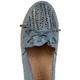 Damenmode - ELENA EDEN, sommerliche Damen-Slipper, Weite G, aus Leder, in Größe 036 bis 041, in Farbe JEANS – Farbe JEANS – Ansicht 2