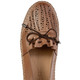 Damenmode - ELENA EDEN, sommerliche Damen-Slipper, Weite G, aus Leder, in Größe 036 bis 041, in Farbe JEANS – Farbe COGNAC – Ansicht 2