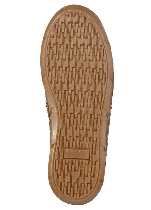 Slipper & Schnürschuhe - ELENA EDEN, sommerliche Damen-Slipper, Weite G, aus Leder, in Größe 036 bis 041, in Farbe JEANS Ansicht 6