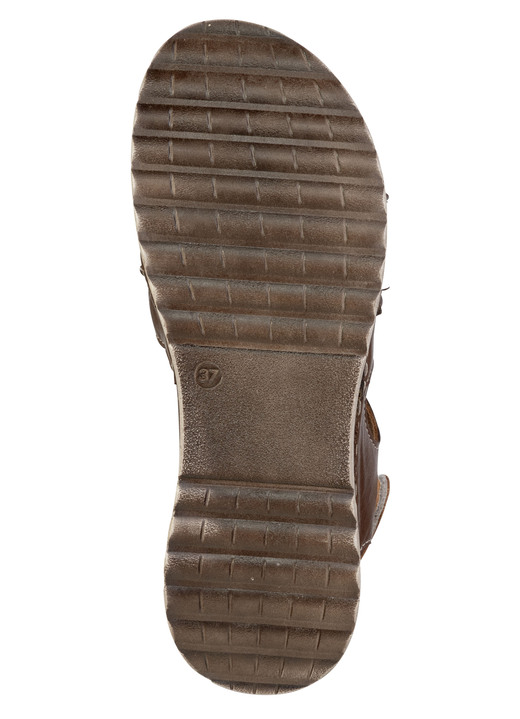 Sandaletten & Pantoletten - Gemini, leichte Damen-Sandalen, Weite G, aus Leder, in Größe 036 bis 042, in Farbe BRAUN Ansicht 3