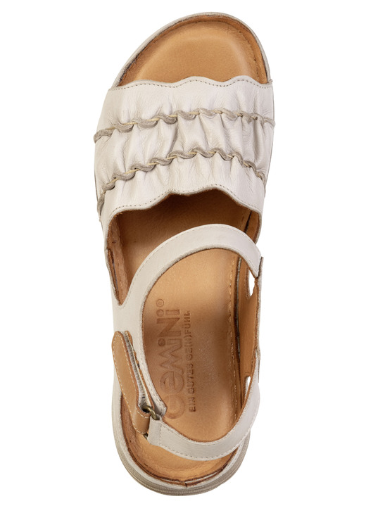 Sandaletten & Pantoletten - Gemini, leichte Damen-Sandalen, Weite G, aus Leder, in Größe 036 bis 042, in Farbe BRAUN Ansicht 10