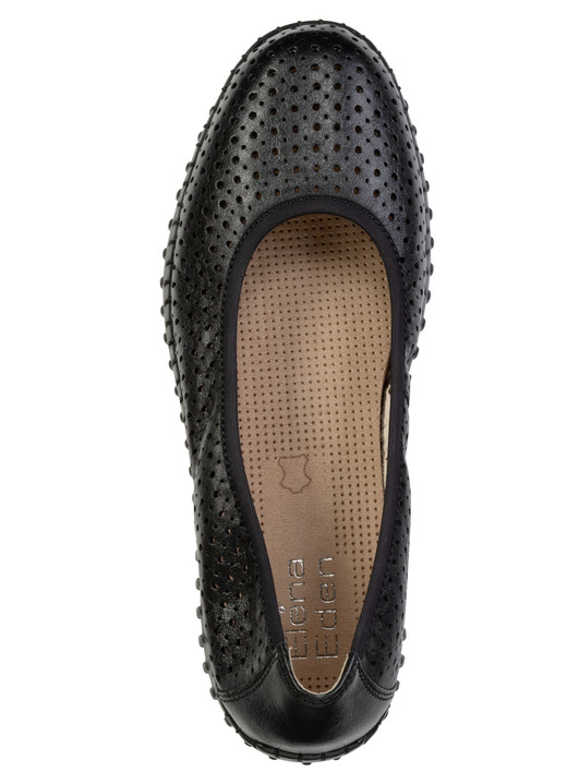 Damenmode - ELENA EDEN, sommerliche Damen-Ballerinas, Weite G, mit herausnehmbarem Fußbett, in Größe 036 bis 042, in Farbe WEISS Ansicht 5