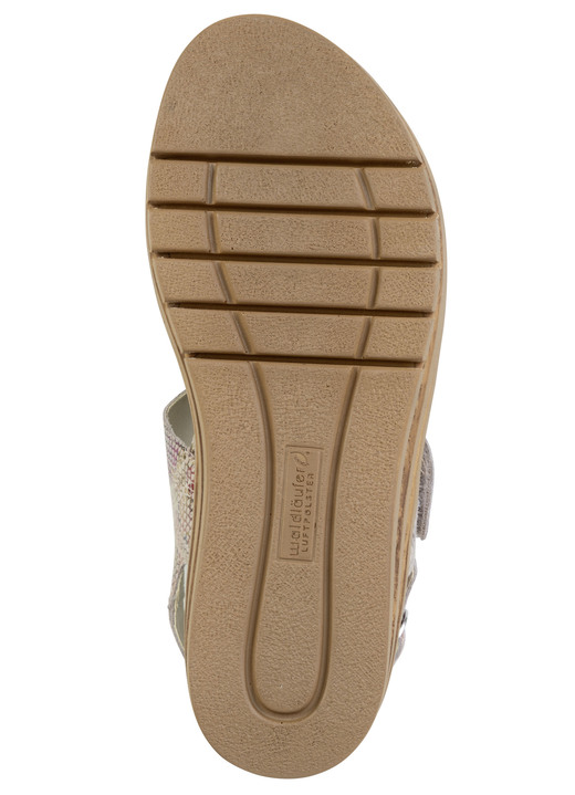 Sandaletten & Pantoletten - Waldläufer, bequeme Damen-Sandaletten, Weite K, mit herausnehmbarem Fußbett, in Größe 3 1/2 bis 8, in Farbe ROSÉ-BUNT Ansicht 3