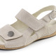Sandaletten & Pantoletten - Waldläufer, bequeme Damen-Sandalen, Weite H, mit herausnehmbarem Fußbett, in Größe 3 1/2 bis 8, in Farbe SAND – Farbe SAND – Ansicht 1