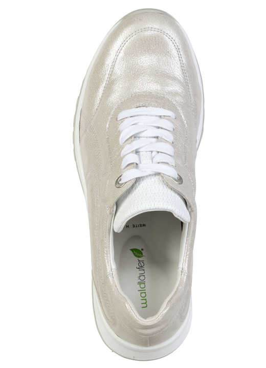 Slipper & Schnürschuhe - Waldläufer, bequeme Damen-Schnürschuhe, Weite H, mit herausnehmbarem Fußbett, in Größe 3 1/2 bis 8, in Farbe WEISS-BUNT Ansicht 5