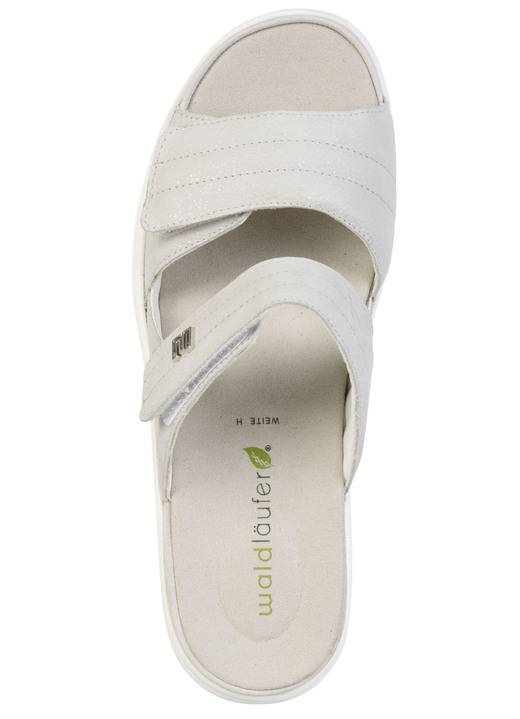 Sandaletten & Pantoletten - Waldläufer, bequeme Damen-Pantoletten, Weite H, mit herausnehmbarem Fußbett, in Größe 3 1/2 bis 8, in Farbe BLEU Ansicht 5