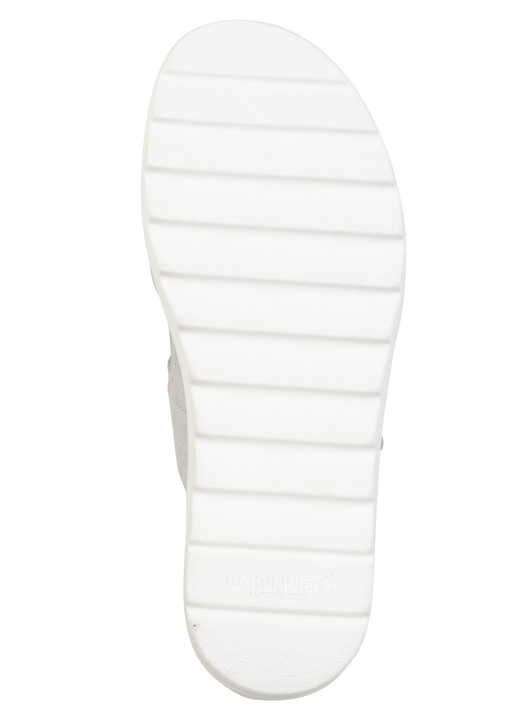 Sandaletten & Pantoletten - Waldläufer, bequeme Damen-Pantoletten, Weite H, mit herausnehmbarem Fußbett, in Größe 3 1/2 bis 8, in Farbe BLEU Ansicht 6