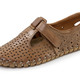 Slipper & Schnürschuhe - Gemini, sommerliche Damen-Slipper, Weite G, mit herausnehmbarem Fußbett, in Größe 036 bis 042, in Farbe JEANS – Farbe COGNAC – Ansicht 1