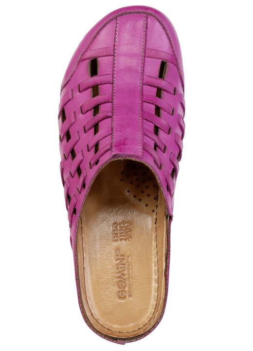 Sandaletten & Pantoletten - Gemini, sommerliche Damen-Clogs, Weite G, mit Gummizug, in Größe 036 bis 042, in Farbe TAUPE Ansicht 8