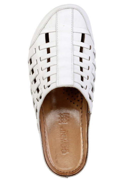 Sandaletten & Pantoletten - Gemini, sommerliche Damen-Clogs, Weite G, mit Gummizug, in Größe 036 bis 042, in Farbe TAUPE Ansicht 11