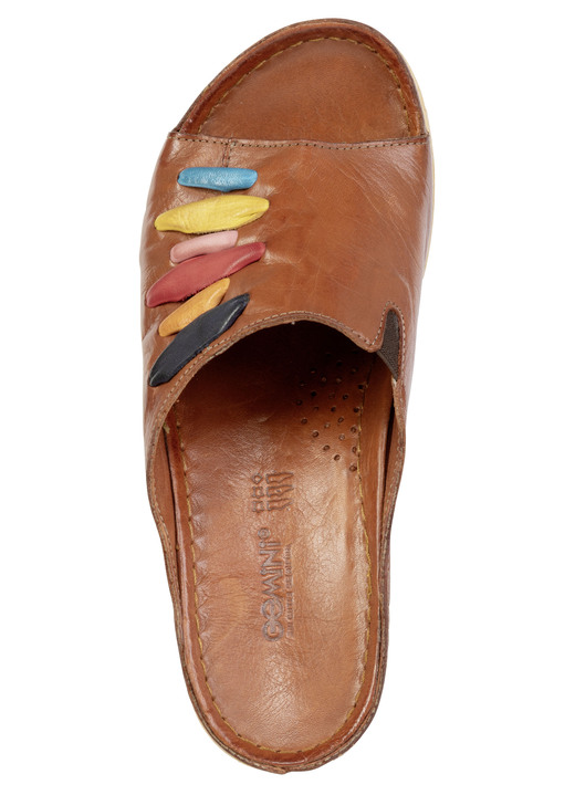 Sandaletten & Pantoletten - Gemini, trendige Damen-Pantoletten, Weite G, mit Gummizug, in Größe 036 bis 041, in Farbe JEANS Ansicht 8