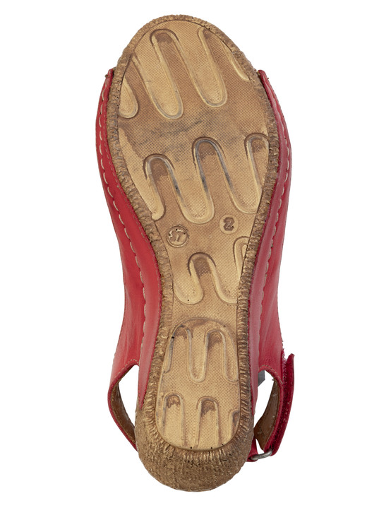 Damenmode - Gemini, trendige Damen-Sandaletten, Weite G, mit verstellbarer Klettspange, in Größe 036 bis 041, in Farbe WEISS-BUNT Ansicht 6