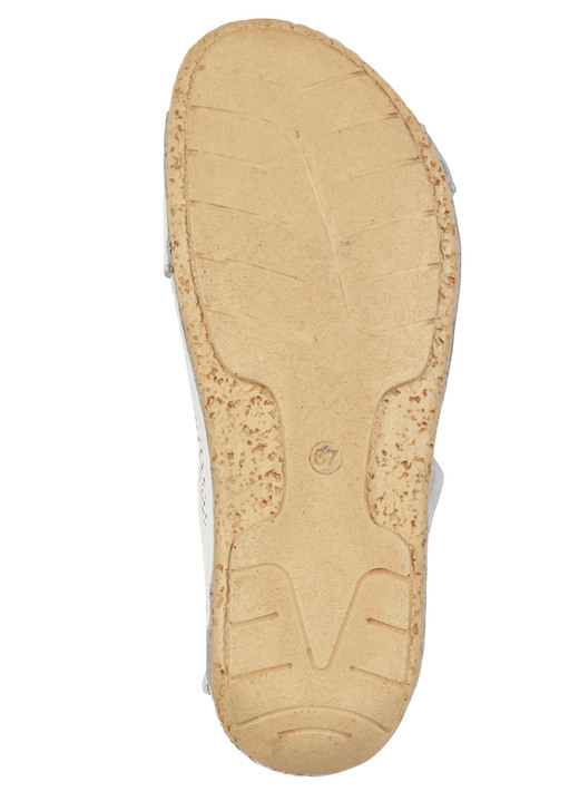 Sandaletten & Pantoletten - Gemini, sommerliche Damen-Pantoletten, Weite G, aus Leder, in Größe 036 bis 042, in Farbe JEANS Ansicht 6