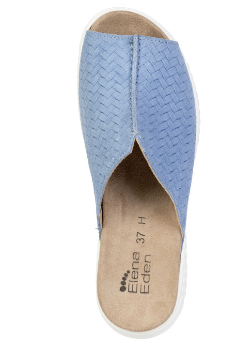 Sandaletten & Pantoletten - ELENA EDEN, trendige Damen-Pantoletten, Weite H, mit herausnehmbarem Fußbett, in Größe 036 bis 042, in Farbe HELLJEANS Ansicht 2