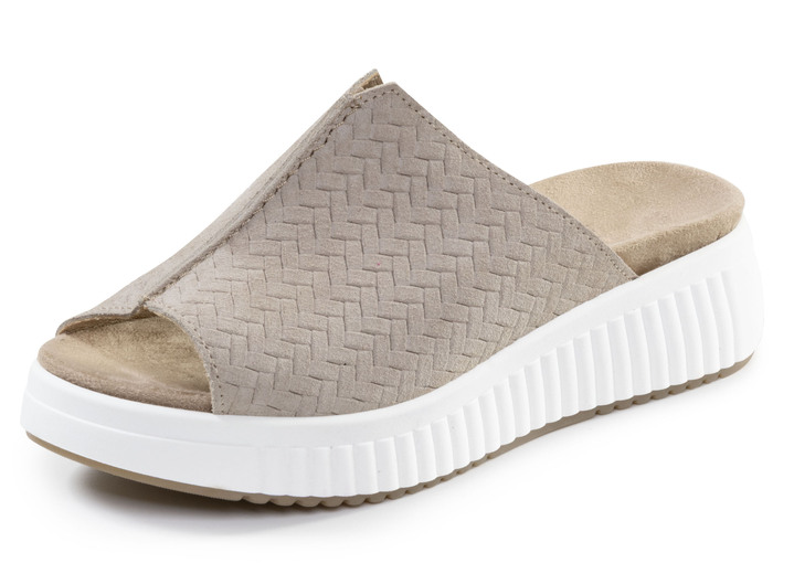 Sandaletten & Pantoletten - ELENA EDEN, trendige Damen-Pantoletten, Weite H, mit herausnehmbarem Fußbett, in Größe 036 bis 042, in Farbe HELLJEANS Ansicht 9