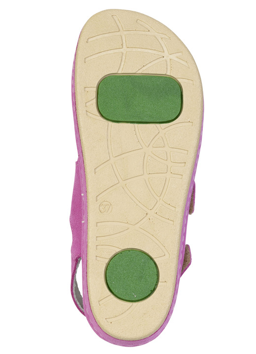 Sandaletten & Pantoletten - Mubb, bequeme Damen-Sandalen, Weite H, mit herausnehmbarem Fußbett, in Größe 036 bis 042, in Farbe BLEU Ansicht 6