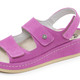 Sandaletten & Pantoletten - Mubb, bequeme Damen-Sandalen, Weite H, mit herausnehmbarem Fußbett, in Größe 036 bis 042, in Farbe BLEU – Farbe PINK – Ansicht 1