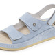 Sandaletten & Pantoletten - Mubb, bequeme Damen-Sandalen, Weite H, mit herausnehmbarem Fußbett, in Größe 036 bis 042, in Farbe BLEU – Farbe BLEU – Ansicht 1