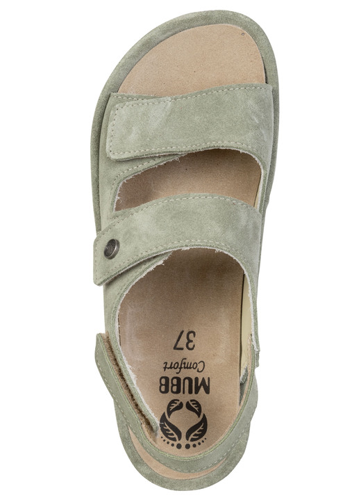 Sandaletten & Pantoletten - Mubb, bequeme Damen-Sandalen, Weite H, mit herausnehmbarem Fußbett, in Größe 036 bis 042, in Farbe BLEU Ansicht 11